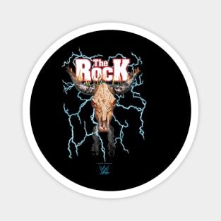 The Rock Lightning Bull Skull Logo Magnet